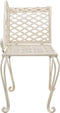 vidaXL - Chaise - longue - 128 - cm - metaal - antiekwit