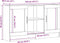 vidaXL - Dressoir - 120x30,5x70 - cm - bewerkt - hout - oud - houtkleurig