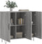 vidaXL - Dressoir - 90x34x80 - cm - bewerkt - hout - grijs - sonoma - eikenkleurig
