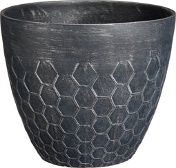 Mica Decorations Bravo Bloempot voor Buiten - H32,5 x Ø38 cm - Zwart bijenkorf