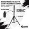 KOTO - Heavy Duty Dartbord - Verstelbare Hoogte tot Midden van Bord: 120cm - 190cm - Breedte 90cm - 4 KG - Voor Sisal & Elektronische Borden