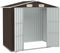 vidaXL - Tuinschuur - 205x129x183 - cm - gegalvaniseerd - staal - bruin