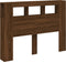 Hoofdeinde met LED 140x18,5x103,5 cm bewerkt hout bruineiken
