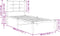 vidaXL - Bedframe - met - hoofdbord - zonder - matras - metaal - wit - 75x190 - cm