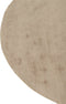 J-Line tapijt Rond Handgemaakt - viscose - beige