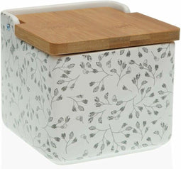 Zoutvaatje met deksel Versa Oxford Keramisch (12,2 x 11,5 x 12,2 cm)