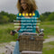 New Looxs Melbourne Large - Rotan Fietsmand met Deksel - Handgemaakt - Voorop - 45 Liter - Grijs