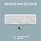 Logitech Signature Slim K950 - Draadloos Toetsenbord - Schakelen tussen 3 apparaten - Qwerty US Wit