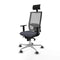 Bureaustoel met hoofdsteun Piqueras y Crespo 1D086G1 Donker grijs