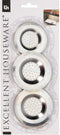 Gootsteenzeefje 3 stuks | Gootsteenfilter | Gootsteenzeef - RVS Zilver (2x) 8cm (1x) 6.5cm