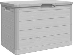 vidaXL - Kussenbox - 77,5x44,5x53 - cm - polypropeen - grijs