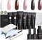 Moods Gellac - Luxe Polygel Set - Polygel Nagels Starterspakket - UV LED lamp - 6 Kleuren (6x15ml)