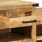 vidaXL - Schoenenbank - 110x35x50 - cm - Massief - Ruw - Mango - Hout