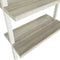 Wandrek ladder boekenkast Stoer - industrieel metaal hout - 184 cm hoog - wit
