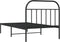 vidaXL - Bedframe - met - hoofdbord - metaal - zwart - 100x200 - cm