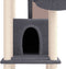 vidaXL - Kattenmeubel - met - sisal - krabpalen - 201 - cm - donkergrijs
