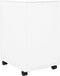 vidaXL - Ladeblok - verrijdbaar - 39x45x67 - cm - staal - wit