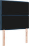 vidaXL - Hoofdbord - met - Lijnenontwerp - in - Blauw - - - 100 - cm - - - Stof