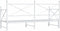 vidaXL - Slaapbank - met - onderschuifbed - zonder - matras - 90x200 - cm - staal - wit