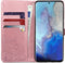 Hoesje Geschikt voor Samsung Galaxy S20 Hoesje Met Pasjeshouder - Mandala Bookcase - Lichtroze