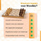 Woodley Luxe Houten Schaakbord - Opvouwbare schaakset - Magnetisch - Extra Koningin - 40cm - Compleet met strategieboekje