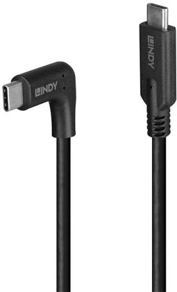Lindy 32019 - USB C Kabel - 1,5 m - USB 3.2 Gen 2 - 60 W - Zwart