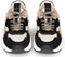 PS Poelman IVA - Dames sneakers - Chunky zool 4 cm - Zwart (38)