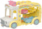 Sylvanian Families 5744 - Regenboogbabybus - Driedekker kinderdagverblijfbus - Geel