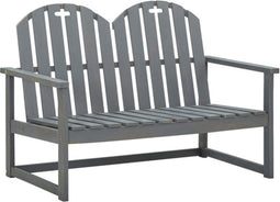 vidaXL - Tuinbank - 110 - cm - massief - acaciahout - grijs