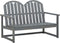vidaXL - Tuinbank - 110 - cm - massief - acaciahout - grijs
