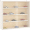 vidaXL - Houten - verzamelvitrine - met - deuren - 40x8,5x37 - cm