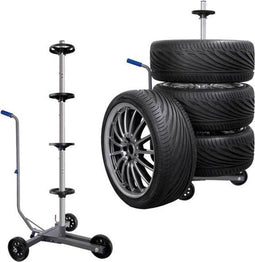 HP Autozubehör Verrijdbare bandenstandaard met dubbele beugel Bandbreedte tot 225 mm