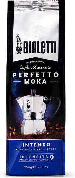 Bialetti Perfetto Moka Intenso - gemalen koffie 30% Arabica 70% Robusta - 250 gram