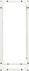 vidaXL - Brandhoutrek - 25x25x60 - cm - koudgewalst - staal - wit