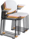 ANLI STYLE ARMCHAIR STACKS OCHRE