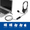 Ewent EW3565 - USB stereo headset - Microfoon met volumeregeling - Wit/Zwart