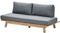 Garden impressions - Lunar 2-zits bank acacia white wash/rope dark grey/mystic grey
