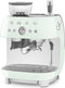 Smeg EGF03PGEU - Espressomachine met bonenmaler - 19 bar druk - Watergroen