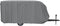 vidaXL - Caravanhoes - 610x250x220 - cm - vliesvlies - grijs