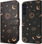 imoshion Hoesje Geschikt voor Samsung Galaxy A35 Hoesje Met Pasjeshouder - imoshion Design Bookcase smartphone - Zwart / Sky Black