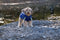 Dutchwide Regenjas Hond - Waterafstotend Winddicht Reflecterend - Blauw - Maat 3XL