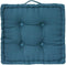 Atmosphera Deluxe Vloerkussen 40x40x8cm met handvat en 4 knopen - Blauw