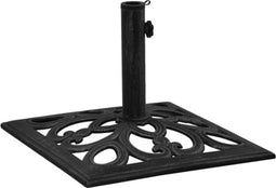 vidaXL - Parasolvoet - 47x47x33 - cm - gietijzer - zwart