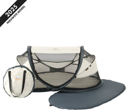 Deryan Baby Luxe - Campingbedje - Inclusief zelfopblaasbaar matras - Cream