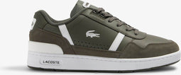 Lacoste T-Clip 223 6 SMA - Lage sneakers - Leren bovenwerk - Groen/Wit - Maat 44