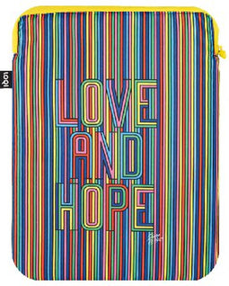 LOQI Laptop Sleeve - Love & Hope Medium Recycled