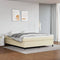 vidaXL - Bedframe - kunstleer - crèmekleurig - 180x200 - cm