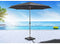 SenS-Line - Parasol Salou Stokparasol - Ø300 cm - 8-ribs- Polyester - Antraciet - Zonder Parsolvoet