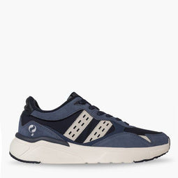 Q1905 Sneaker - Lage sneaker - Suède en nylon - Denimblauw/Donkerblauw/Offwhite