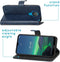 iMoshion Hoesje Geschikt voor Nokia 1.4 Hoesje Met Pasjeshouder - iMoshion Luxe Bookcase - Donkerblauw